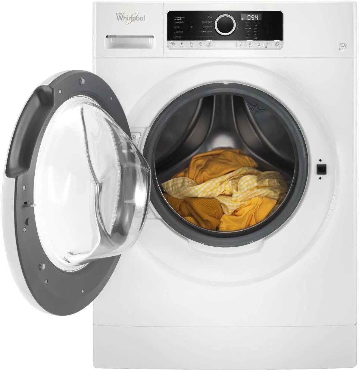 Whirlpool – 1.9 Cu. Ft. High Efficiency Stackable Front-Load Washer with Detergent Dosing Aid – White