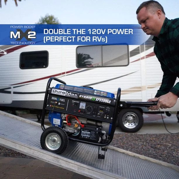 DuroMax XP5500EH 5,500 Watt Portable Dual Fuel Gas Propane Powered Generator