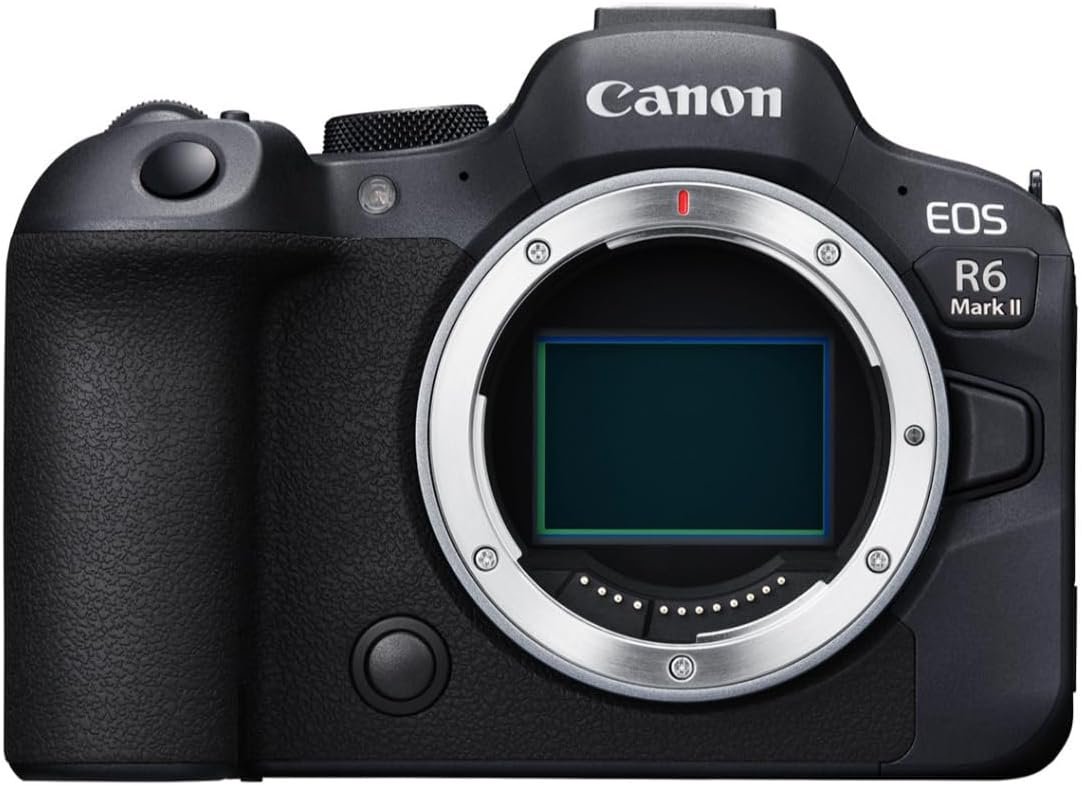 Canon EOS R6 Mark II Mirrorless Camera RF24-105mm F4-7.1 is STM Lens Kit, Full-Frame Hybrid Camera, 24.2 Megapixel CMOS Sensor, Photo and Video Capabilities, Black | 24.2MP Full-Frame, Digic X, Dual Pixel CMOS Af Ii, Ibis Up to 8 Stops, 6k→4k60, Rf 24-105