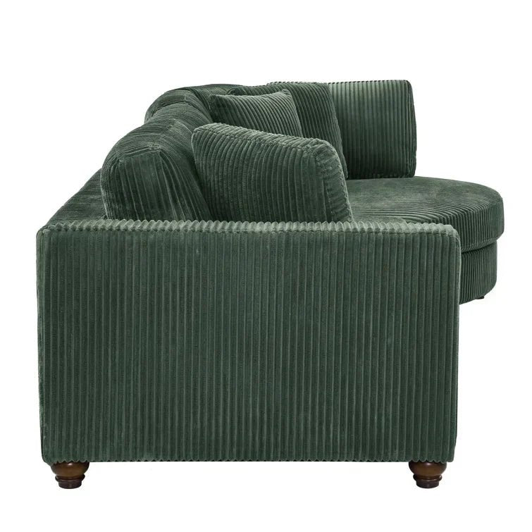 Atossa 2 - Piece Corduroy Sectional