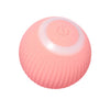 Striped Plastic Interactive Cat Ball Toy - USB Rechargeable, Automatic Rolling, Smart Motion, Luminous, Safe Material – Suitable for Large Breeds, Battery