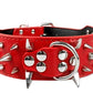 Fashionable Rivet Pet Collar Large Dog Collar For Fat Puppy Leashes For Bulldog Pug Stainless Steel Dog Chain Pet Products