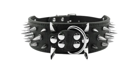 Fashionable Rivet Pet Collar Large Dog Collar For Fat Puppy Leashes For Bulldog Pug Stainless Steel Dog Chain Pet Products