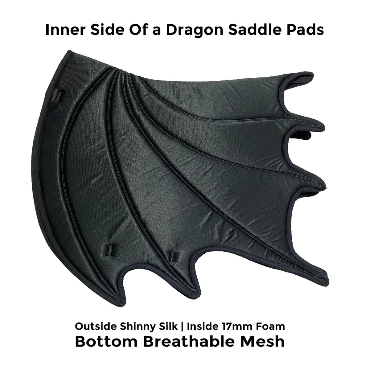 Light Blue Dragon Saddle Pad Set