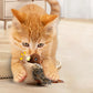 Interactive Chirping Bird Cat Toy Pet Simulation Bird Touch Voice Doll Interactive Cat Rechargeable Lifelike Bird Plush Toy