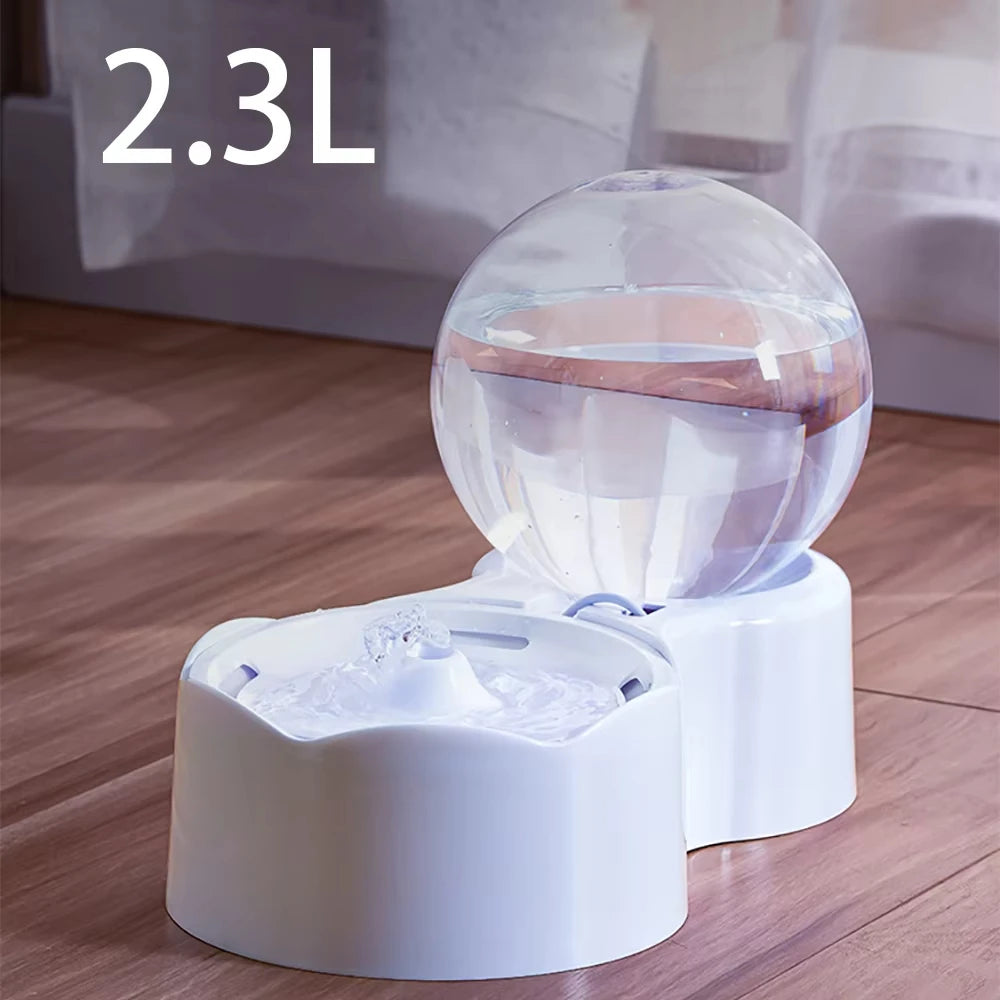 Cat Water Dispenser Automatic Recirculating Siphon Fountain Pet Feeder
