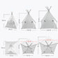 Pet Teepee with Double-Sided Thick Cushion