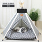 Pet Teepee with Double-Sided Thick Cushion