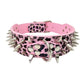 Fashionable Rivet Pet Collar Large Dog Collar For Fat Puppy Leashes For Bulldog Pug Stainless Steel Dog Chain Pet Products