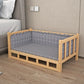 Wooden Dog Kennel Dog House Double Layer