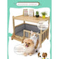 Wooden Dog Kennel Dog House Double Layer