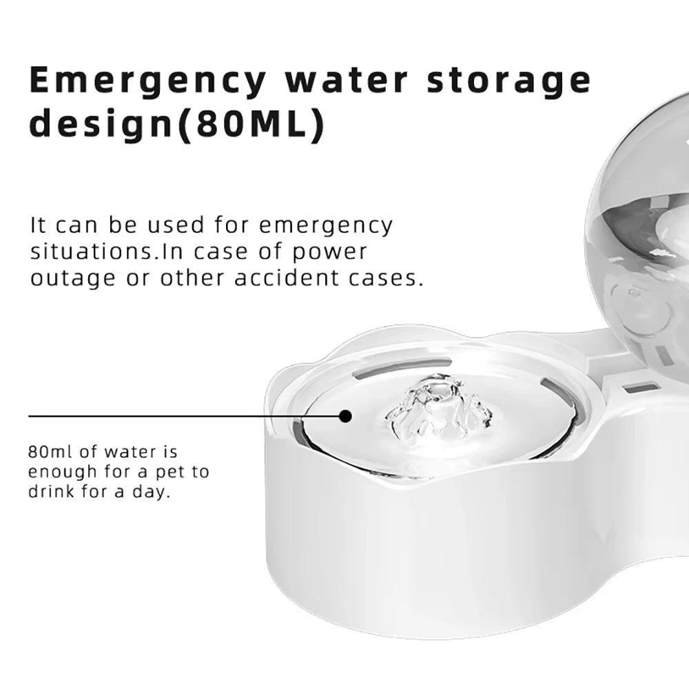 Cat Water Dispenser Automatic Recirculating Siphon Fountain Pet Feeder