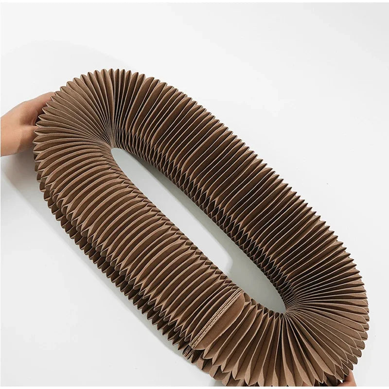 Cat Scratch Board Extendable Toy Bell Cat Grinding Claw Cat Climbing Frame Corrugated Paper Self High Durable Scratch Cat Nest