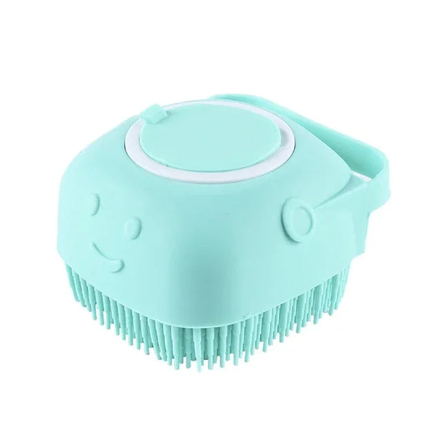 Pet Grooming Tool Silicone Comb Massage Gloves with Shampoo Box