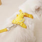 Cartoon Duck Dog Harness and Leash Set Adjustable Puppy Collar Strap Pet Cat Harness Vest for French Bulldog Walking Accessories