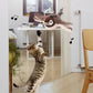 Interactive Cat Toys Chirping Bird Cat Toy Sparrow Plush Toys USB Rechargeable Kitten Toys Flapping Wings Interactive Cat Toy