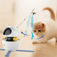 Multifunctional Cat Teaser Toy - Detachable Wand, Laser Pointer, Automatic Direction - changing, 3 Rotation Mode