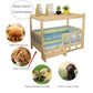Wooden Dog Kennel Dog House Double Layer