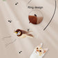 Interactive Cat Toys Chirping Bird Cat Toy Sparrow Plush Toys USB Rechargeable Kitten Toys Flapping Wings Interactive Cat Toy
