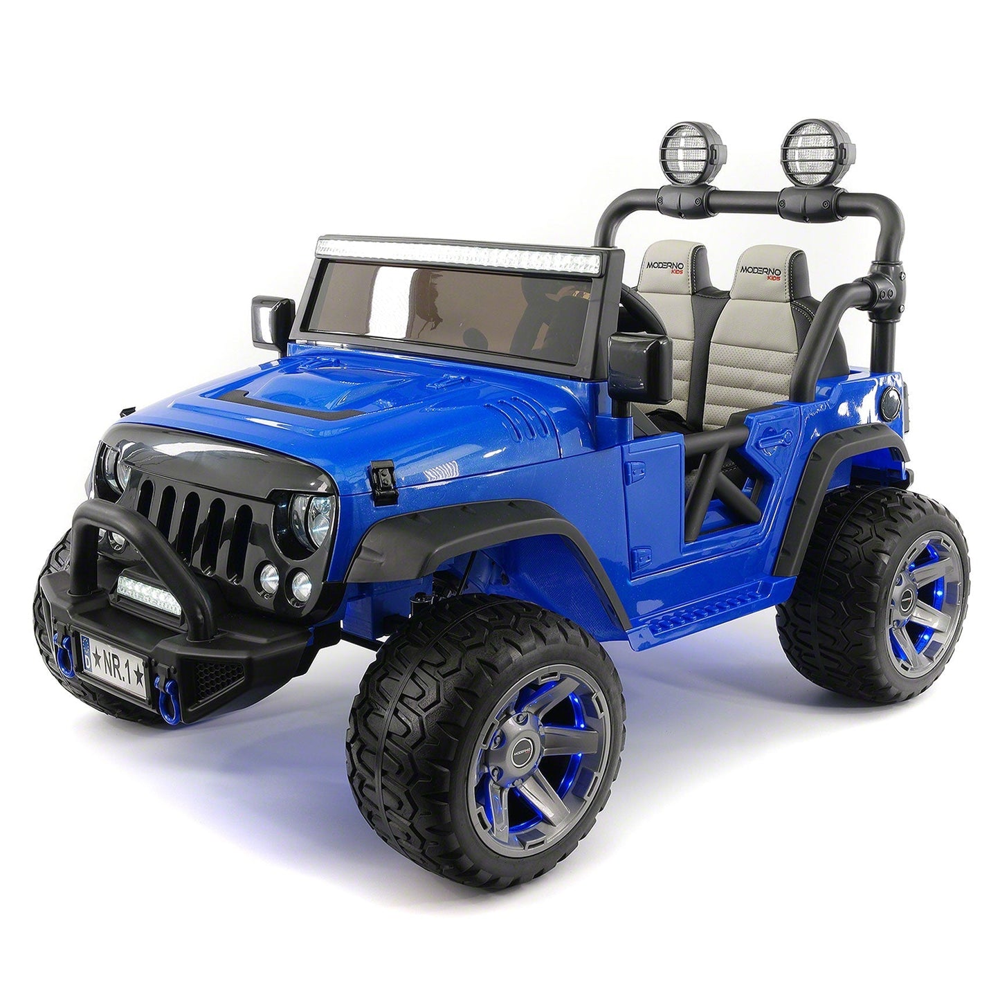 Trail Explorer 12V Kids Ride-On Car Truck with R/C Parental Remote | Blue