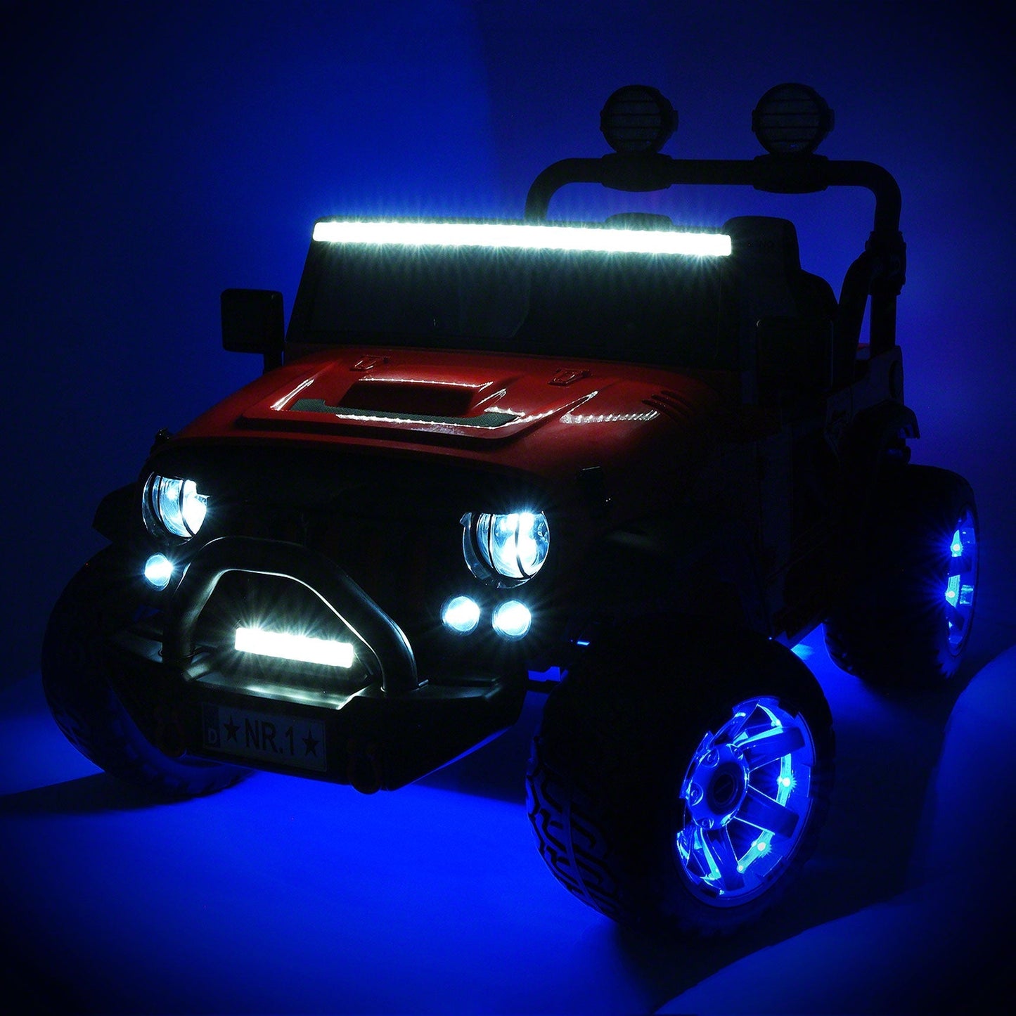 Trail Explorer 12V Kids Ride-On Car Truck with R/C Parental Remote + Spare Battery | Blue