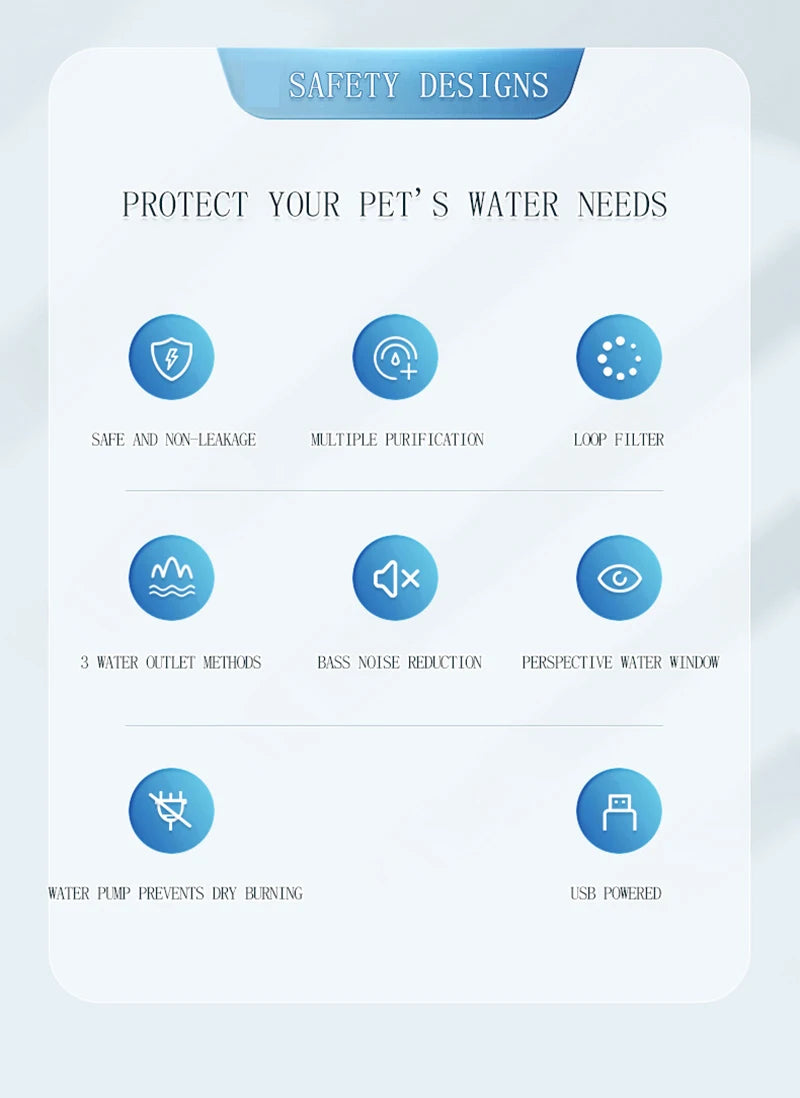 Cat Automatic Water Fountain Built-in Activated Carbon 2.4L Water Dispenser Silent Drinking USB Charge Electric Pet Feeder Bowl