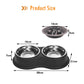 3 In 1 Triple Dog Bowl Removable Stainless Steel Pet Slower Food Bowl Anti-choking Food Water Feeder For Dogs Cat Accessories