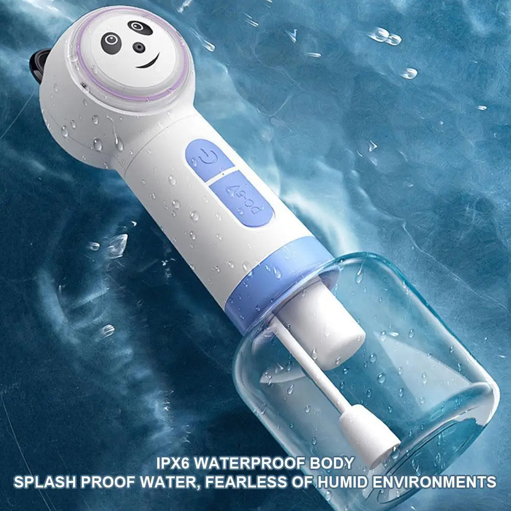 Pet Bubbler Panda Style Usb Charging Cat Dog Electric Shampoo Soap Foam Machine Pet Cleaning Bathing Tools