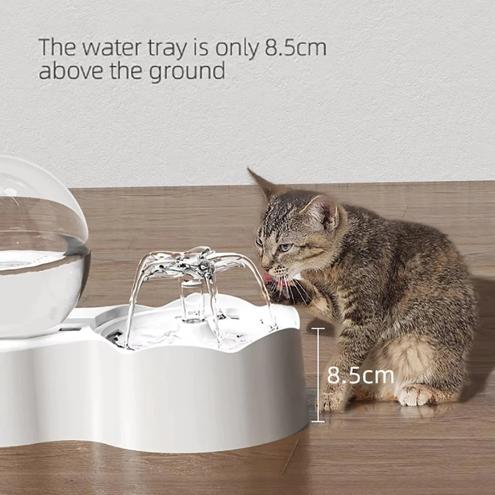 Cat Water Dispenser Automatic Recirculating Siphon Fountain Pet Feeder