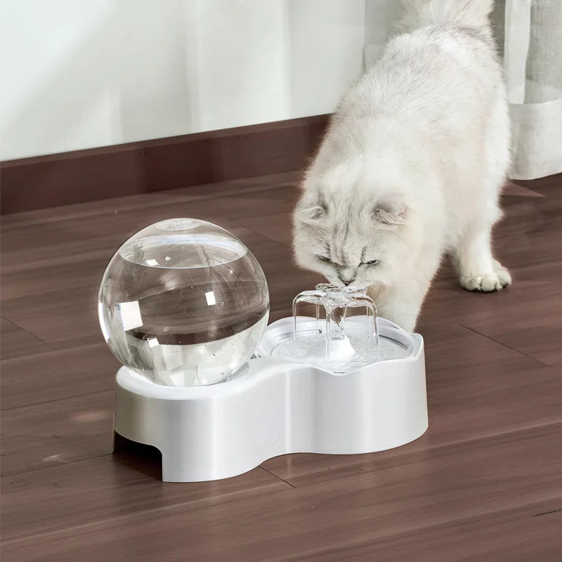 Cat Water Dispenser Automatic Recirculating Siphon Fountain Pet Feeder
