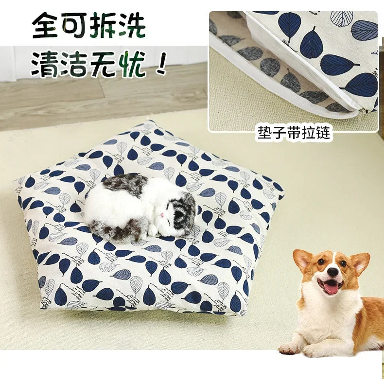 Pet Teepee with Double-Sided Thick Cushion