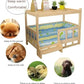 Wooden Dog Kennel Dog House Double Layer