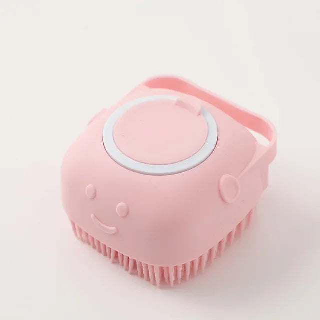 Pet Grooming Tool Silicone Comb Massage Gloves with Shampoo Box