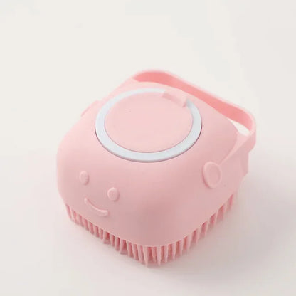 Pet Grooming Tool Silicone Comb Massage Gloves with Shampoo Box