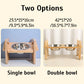 Bamboo Elevated Dog Bowls with Stand, Adjustable, Raised, Puppy, Cat, Food, Water Bowls, Holder, Feeder for Small and Medium Pet