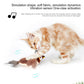 Interactive Cat Toys Chirping Bird Cat Toy Sparrow Plush Toys USB Rechargeable Kitten Toys Flapping Wings Interactive Cat Toy