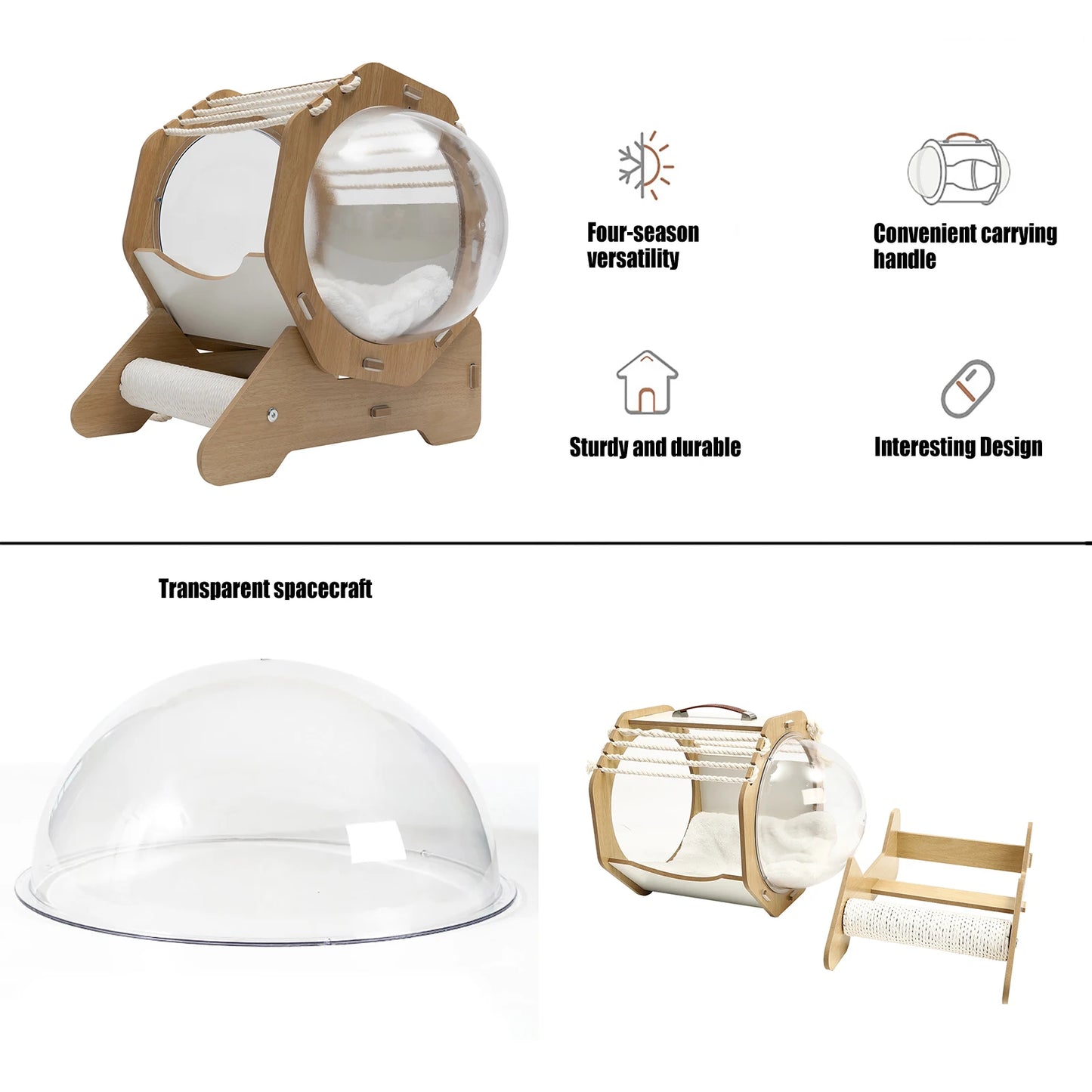 Cat Dog MDF Modern Pet Bed House
