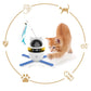 Multifunctional Cat Teaser Toy - Detachable Wand, Laser Pointer, Automatic Direction - changing, 3 Rotation Mode