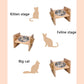 Bamboo Elevated Dog Bowls with Stand, Adjustable, Raised, Puppy, Cat, Food, Water Bowls, Holder, Feeder for Small and Medium Pet
