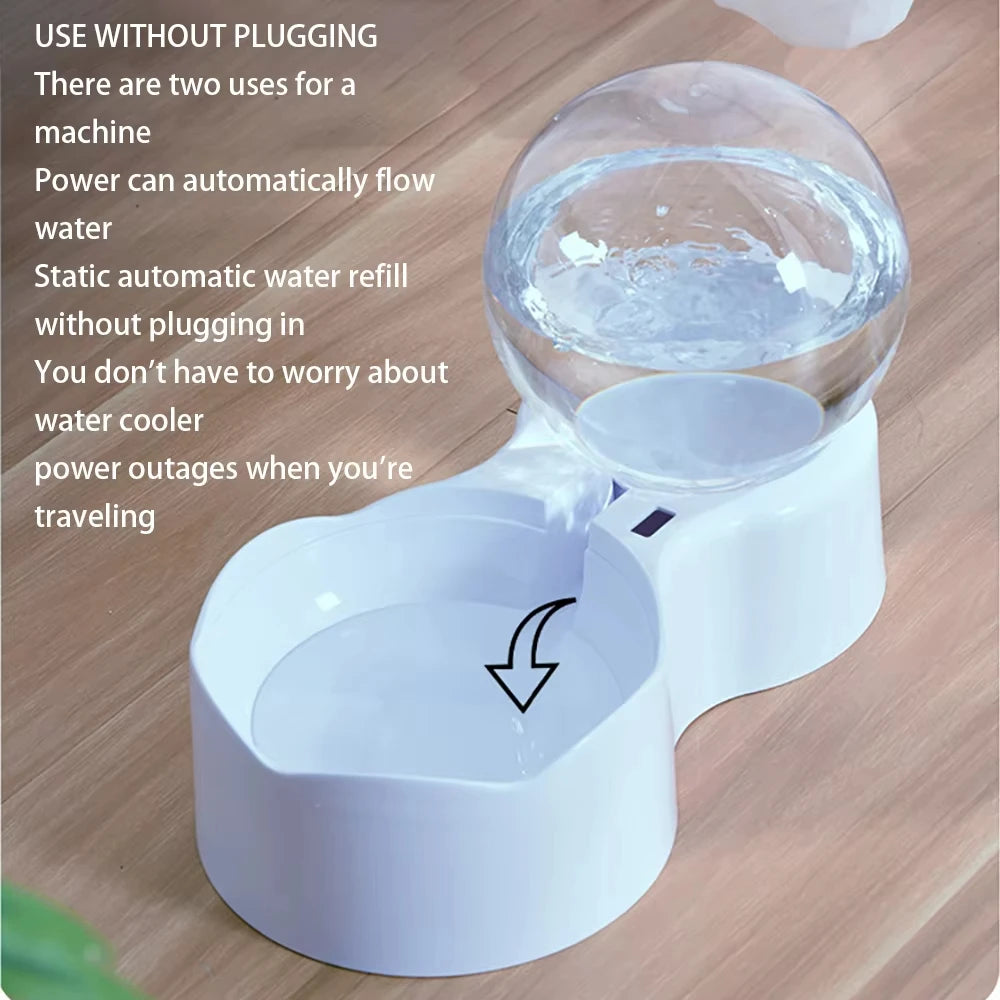 Cat Water Dispenser Automatic Recirculating Siphon Fountain Pet Feeder