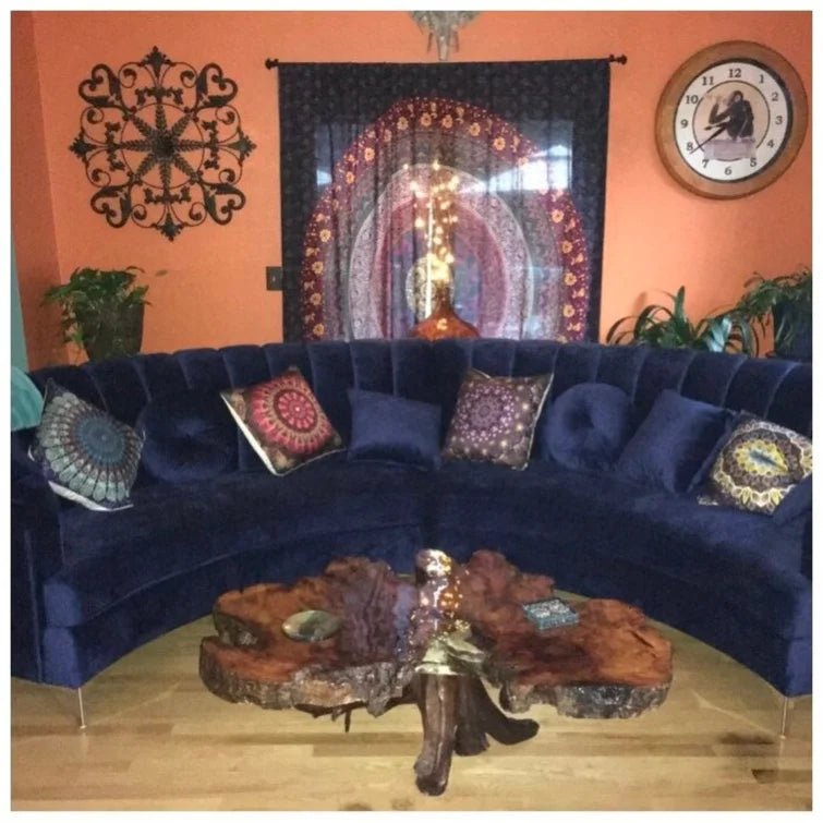 Steubenville 141.34" Wide Velvet Modular Sectional