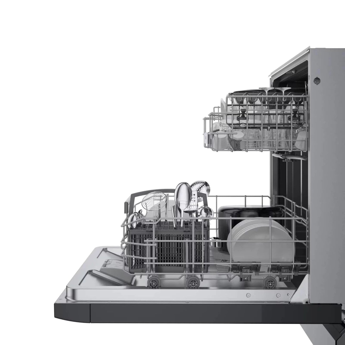 Bosch 300 Series 24″ Black Built in Dishwasher